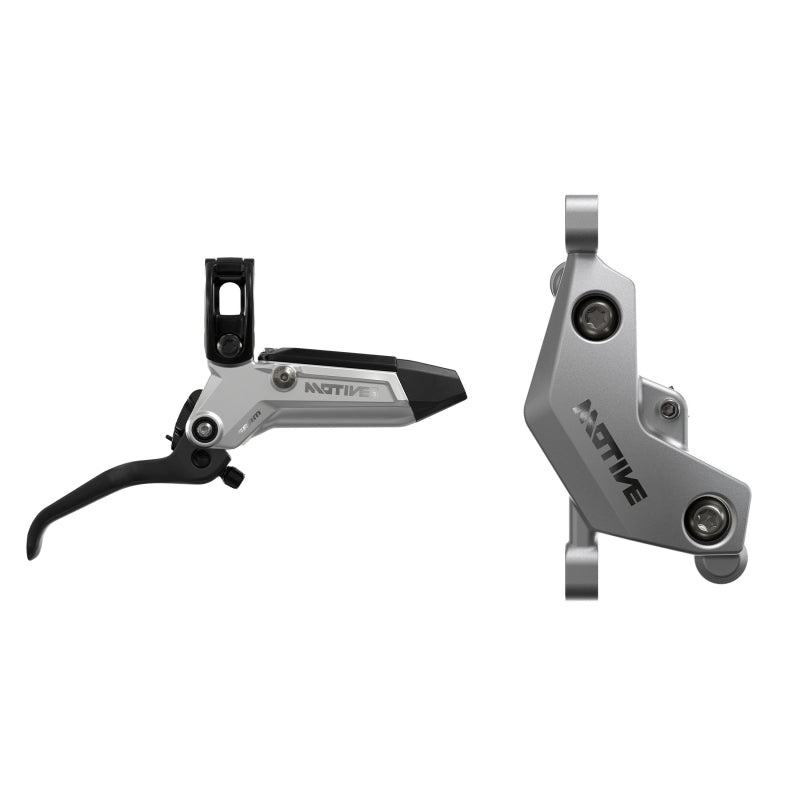 SRAM Motive Ultimate Disc Brake Lever - Rear Front 2000mm Hose Post Mount 4-Piston Alum Lever Body Carbon Blade Blk/Sil A1