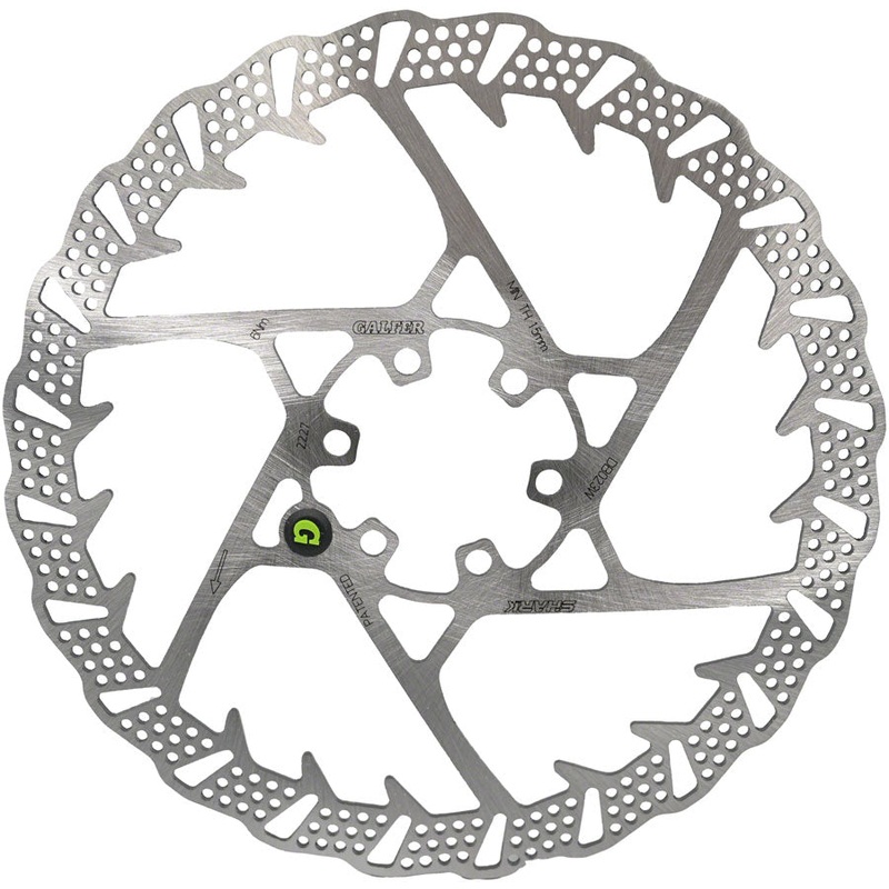 Galfer Shark Disc Brake Rotor - 180mm x 2.0mm 6-Bolt