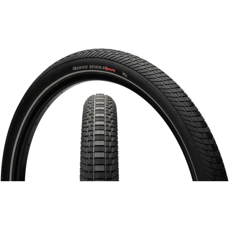 Kenda Kwick Seven.5 Tire - 27.5 x 2.4 Clincher Wire BLK/Reflective 60tpi KS