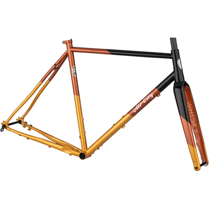 All-City Cosmic Stallion Frameset - 650b/700c Steel Black/Brick/Bronze 49cm