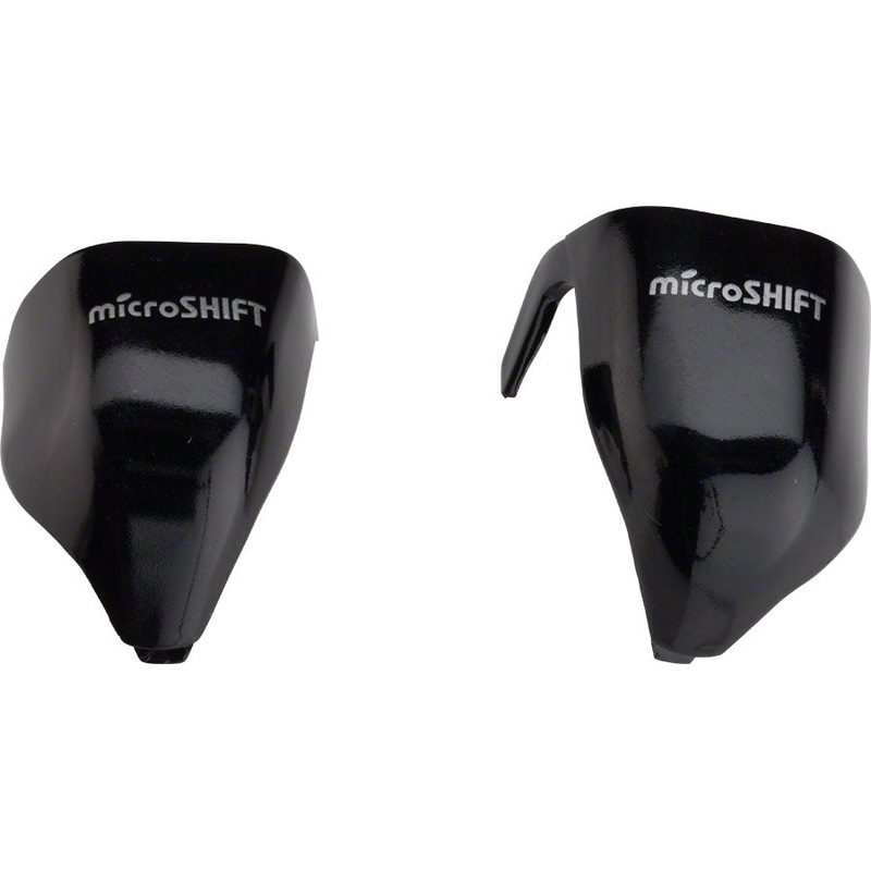 microSHIFT External Routing Drop Bar Lever Caps Black