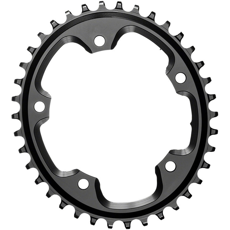absoluteBLACK Oval 110 BCD CX Chainring - 40t 110 BCD 5-Bolt Narrow-Wide BLK