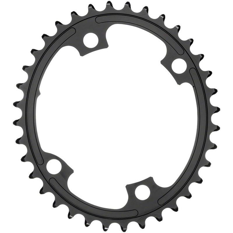absoluteBLACK Premium Oval 110 BCD Road Inner Chainring Shimano Dura-Ace 9100 - 36t 110 Shimano Asymmetric BCD 4-Bolt BLK
