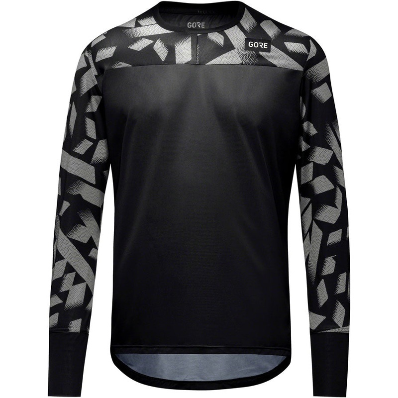 Gorewear Trail KPR Daily Long Sleeve Jersey - Black/Lab Gray Mens X-Large