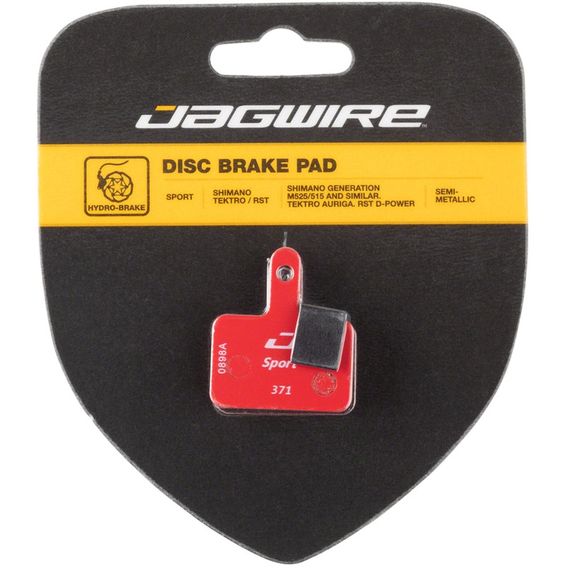 Jagwire Sport Semi-Metallic Disc Brake Pads - For Shimano Acera M3050 Alivio M4050 Deore M515/M515-LA/M525/T615