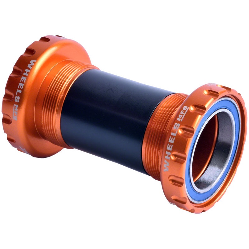 Wheels Manufacturing BSA Bottom Bracket - DUB Spindle ABEC 3 Orange