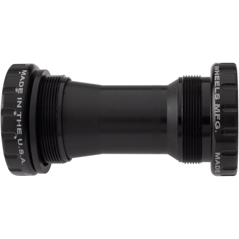 Wheels Manufacturing BSA Bottom Bracket - Shimano Road ABEC-3 Bearings BLK Cups