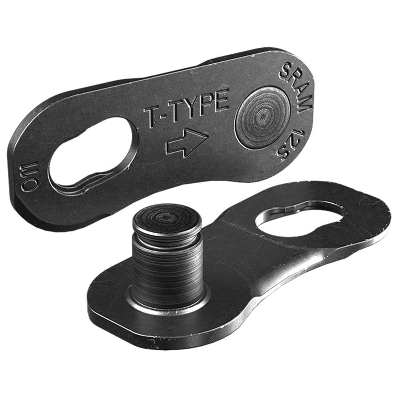 SRAM Eagle T-Type PowerLock Flattop Connector Link - 12-Speed For Eagle T-Type Flattop Chain Only PVD Coated BLK 50 Pack