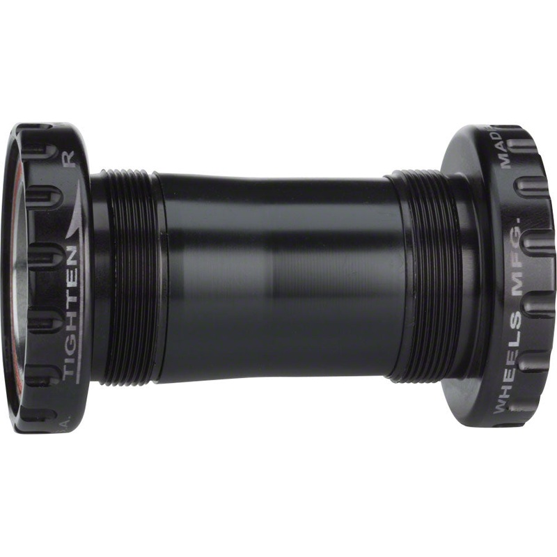 Wheels Manufacturing BSA 30 Bottom Bracket - English BSA Frame Interface ABEC-5 Angular Contact Bearings For 30mm Spindle BLK