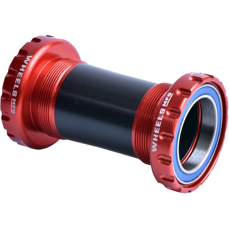 Wheels Manufacturing BSA Bottom Bracket - DUB Spindle ABEC 3 Red