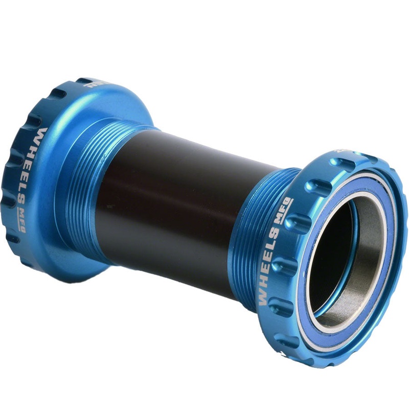 Wheels Manufacturing BSA 30 Bottom Bracket - English BSA Frame Interface ABEC-3 Bearings For 30mm Spindle Teal