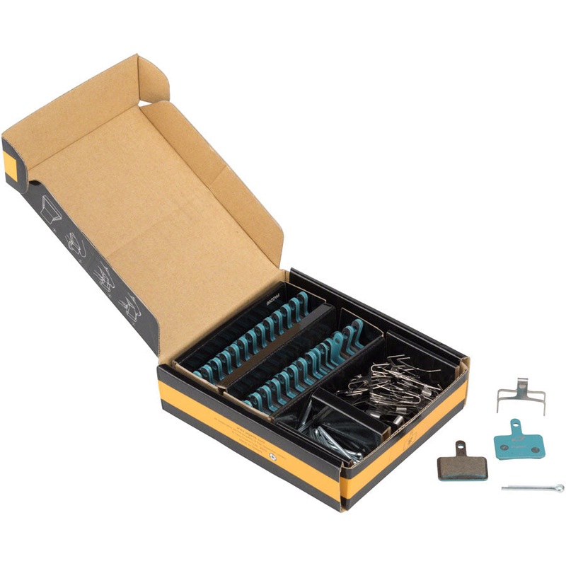 Jagwire Sport Organic Disc Brake Pads - Bulk Box For Shimano Acera M3050 Alivio M4050 Deore M515/M515-LA/M525/T615