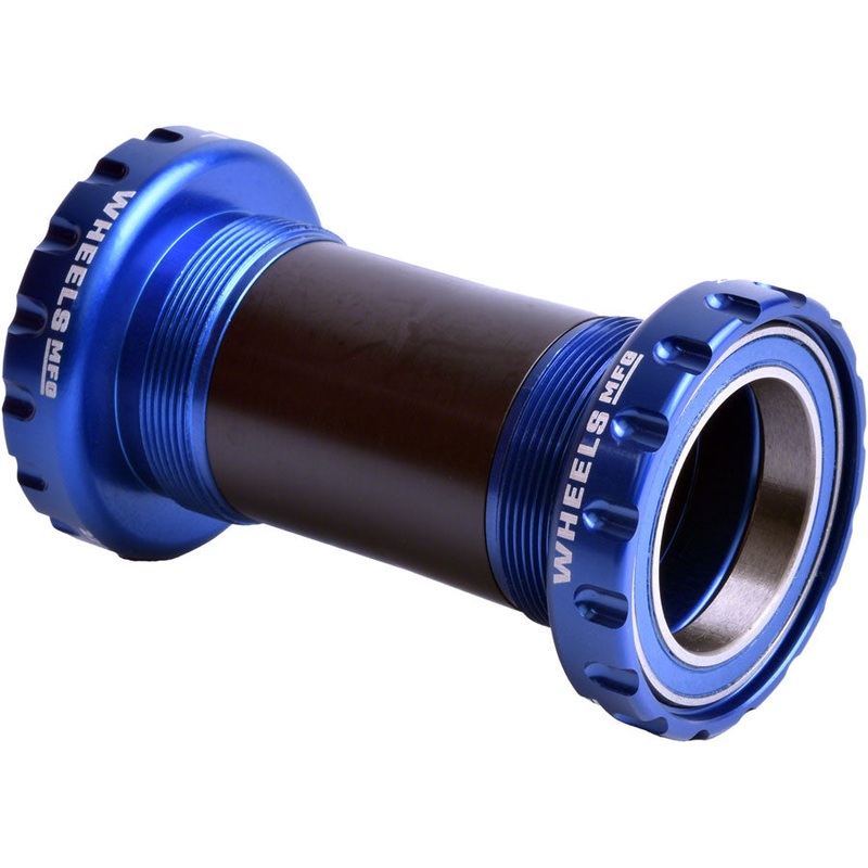 Wheels Manufacturing BSA 30 Bottom Bracket - English BSA Frame Interface ABEC-3 Bearings For 30mm Spindle Blue
