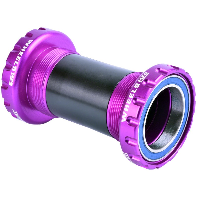 Wheels Manufacturing BSA Bottom Bracket - DUB Spindle ABEC 3 Purple