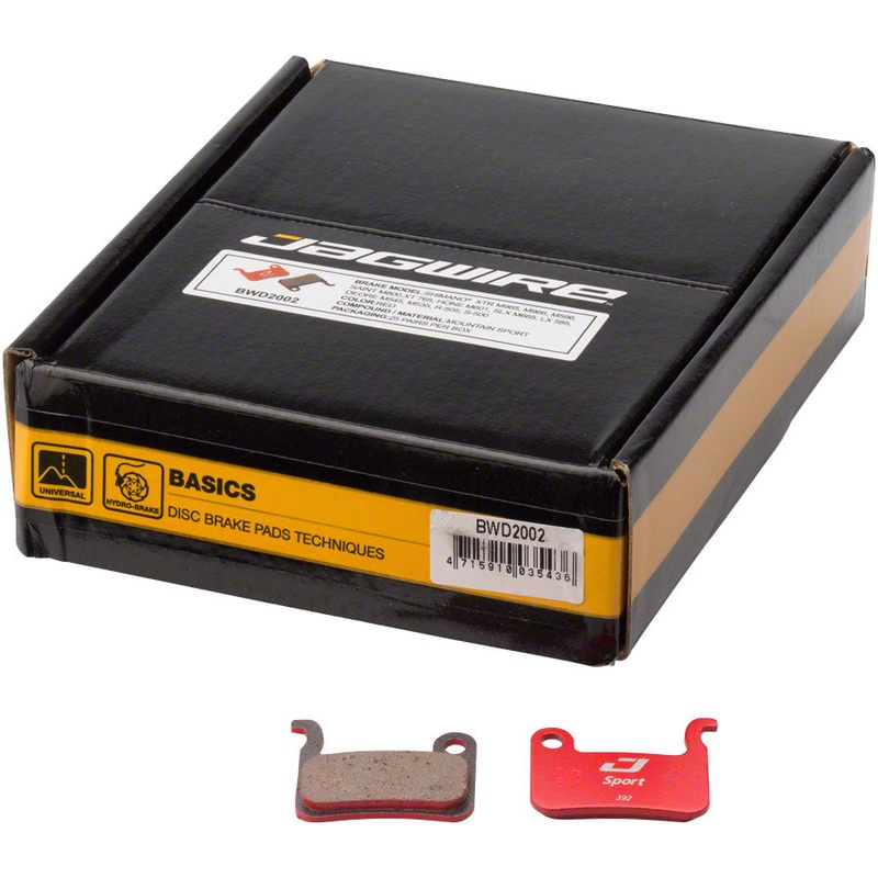 Jagwire Sport Semi-Metallic Disc Brake Pads - Bulk Box For Shimano XTR M965/M966/M975 SLX M665 Saint M800 Deore XT M765/M775/M776