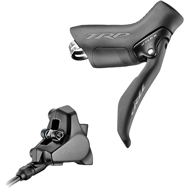 TRP Hylex Disc Brake Lever - Right Hydraulic 2-Piston 1900mm Hose Flat Mount BLK