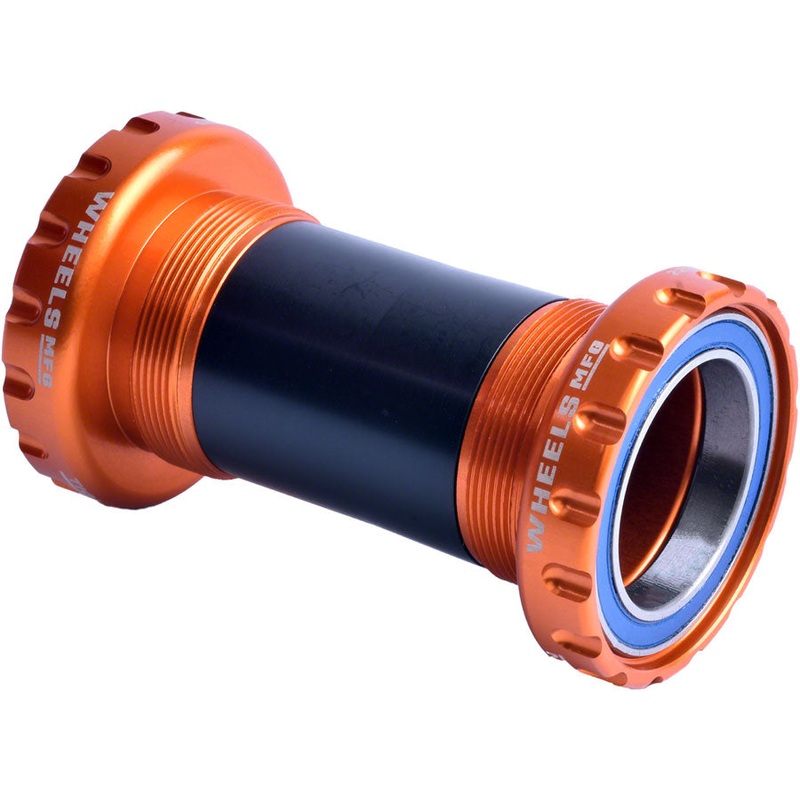 Wheels Manufacturing BSA 30 Bottom Bracket - English BSA Frame Interface ABEC-3 Bearings For 30mm Spindle Orange