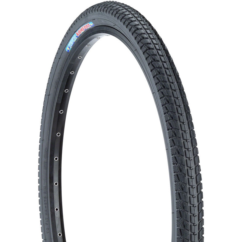 Kenda Komfort Tire - Clincher Wire, Black, 60tpi 26 X 1.95