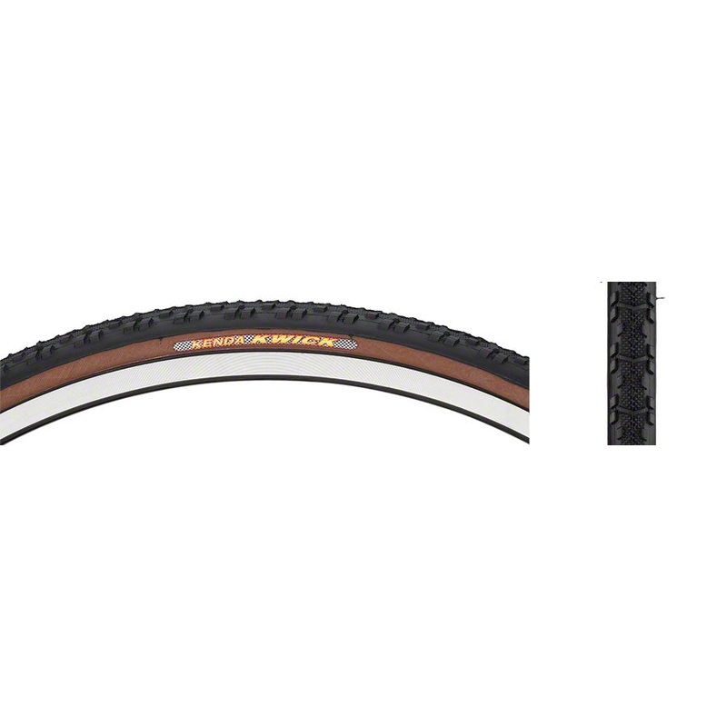 Kenda Kwick Tire - 700 x 30 Clincher Wire Black/Mocha 60tpi