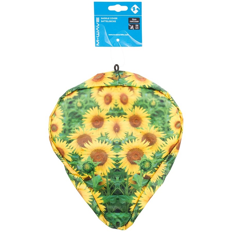 M-Wave Fun Print Seat Cover 230 x 250mm Yellow Sunflower