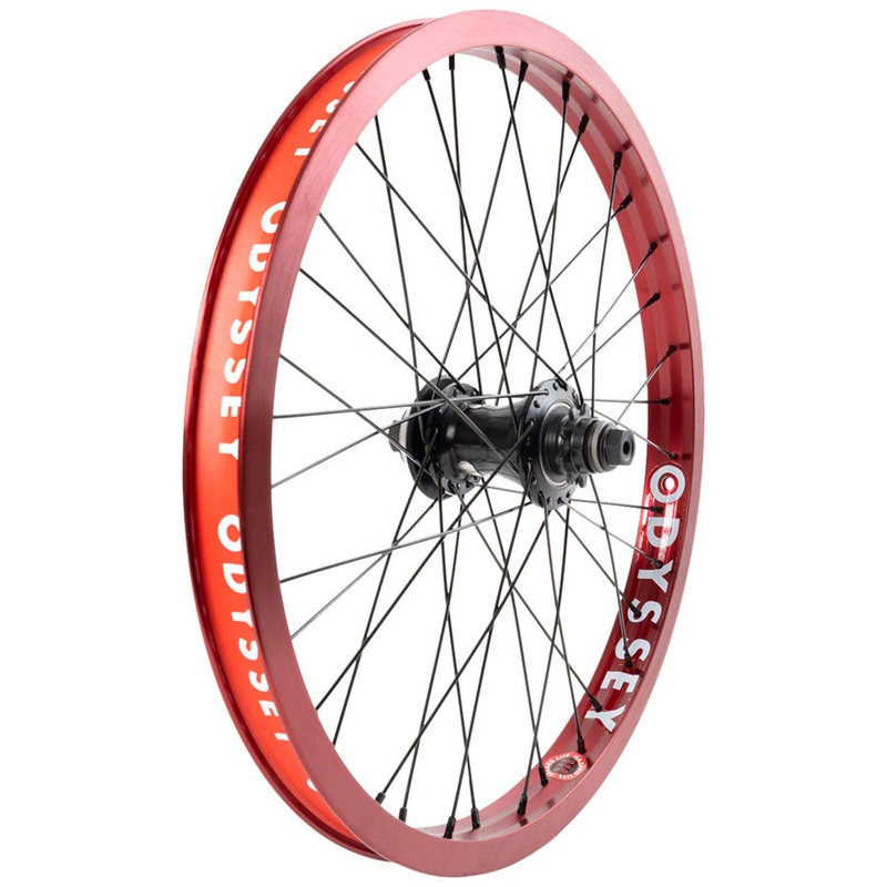Odyssey Hazard Lite Rear Wheel - 20" 14 x 110mm Rim Brake Cassette RHD/LHD Anodized Red Clincher