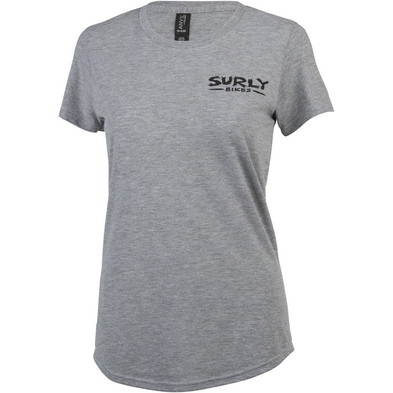 Surly The Ultimate Frisbee Womens T-Shirt - Gray 2X-Large
