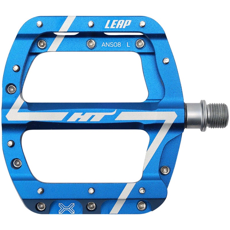 HT Components ANS08 Leap Platform Pedals Body: Aluminum Spindle: Cr-Mo 9/16 Blue Pair