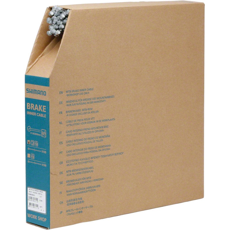 Shimano Stainless Mountain Brake Cable - 1.6 x 2050mm Filebox of 100