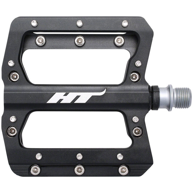 HT Components AN14A Pedals - Platform Aluminum 9/16" Black