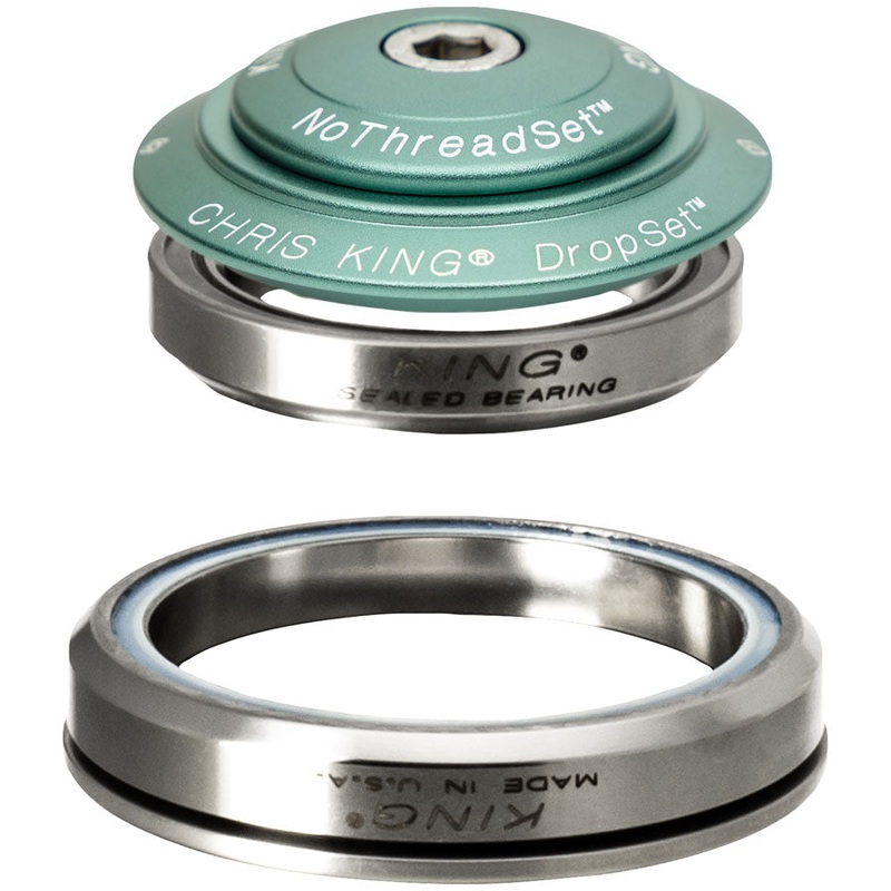 Chris King DropSet 5 Headset - 1-1/8" 42/52mm 45 Deg Matte Jade