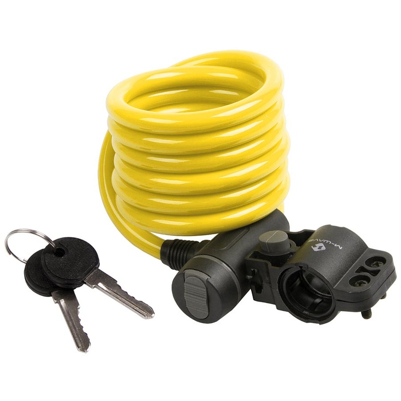 M-Wave S 10.18 Cable lock Key 10mm 10x1800mm Yellow