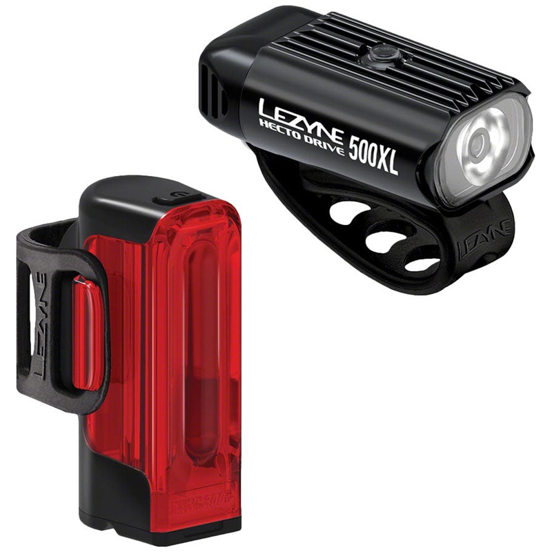 Lezyne Hecto Drive 500XL/Strip Drive 300+ Headlight/Taillight Set