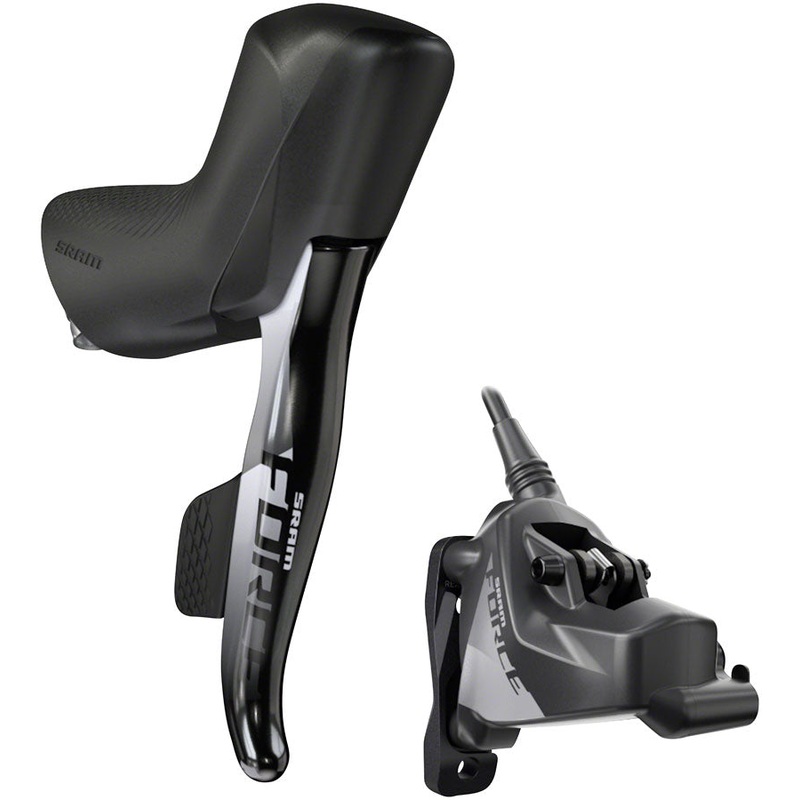 SRAM Force eTap AXS HRD Shift/Brake Lever Hydraulic Disc Caliper - Right/Rear Flat Mount 20mm Offset 1800mm Hose BLK D1