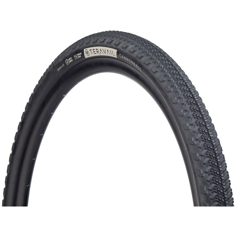 Teravail Cannonball Tire - 650b x 47 Tubeless Folding BLK Light Supple Fast Compound