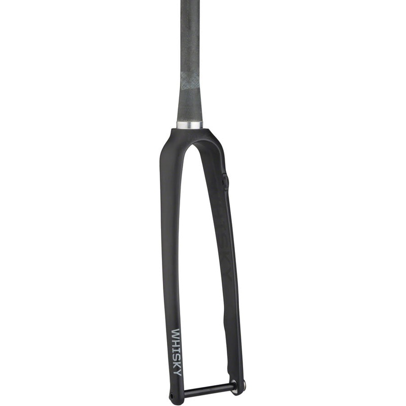WHISKY No.9 RD+ Fork - 12mm Thru-Axle 1.5" Tapered Carbon Steerer Flat Mount Disc Matte BLK