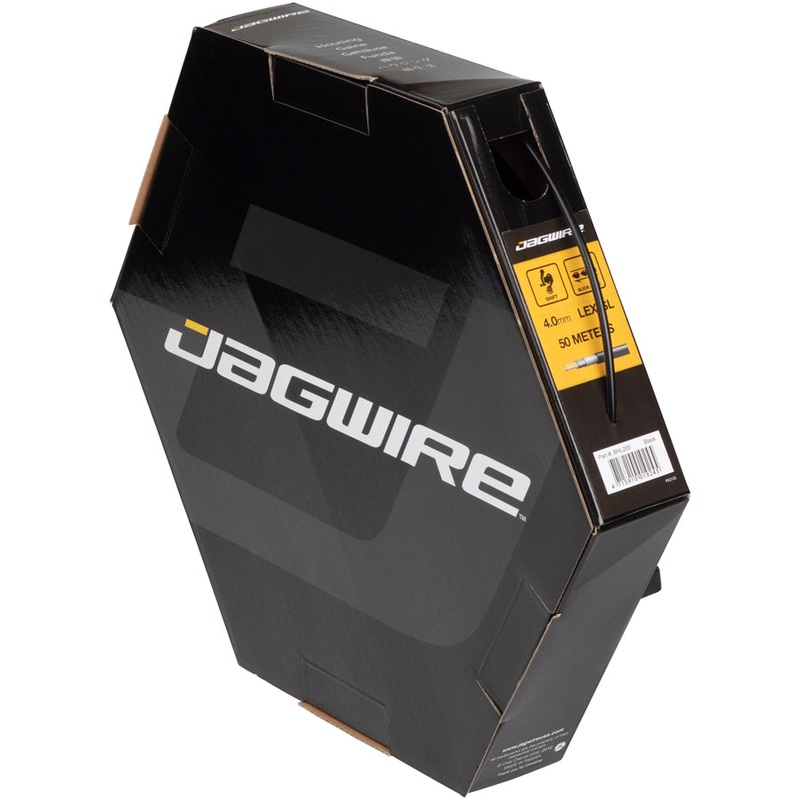 Jagwire 4mm Sport Derailleur Housing Slick-Lube Liner 50M File Box BLK