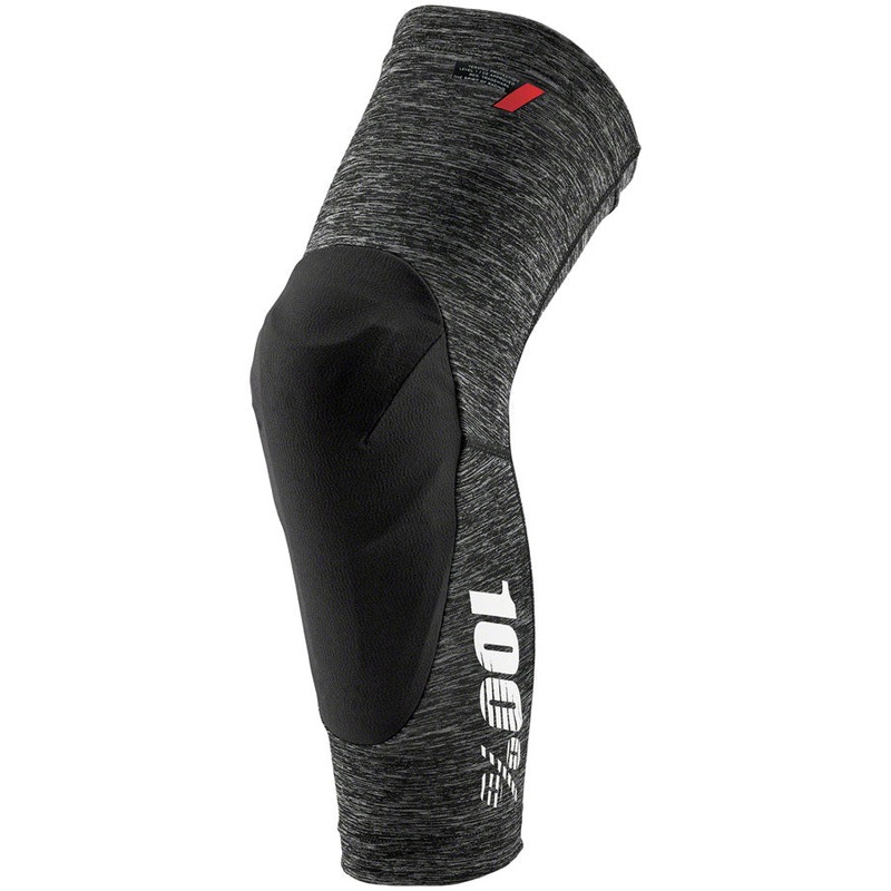 100% Teratec Knee Guards - Gray Heather Large