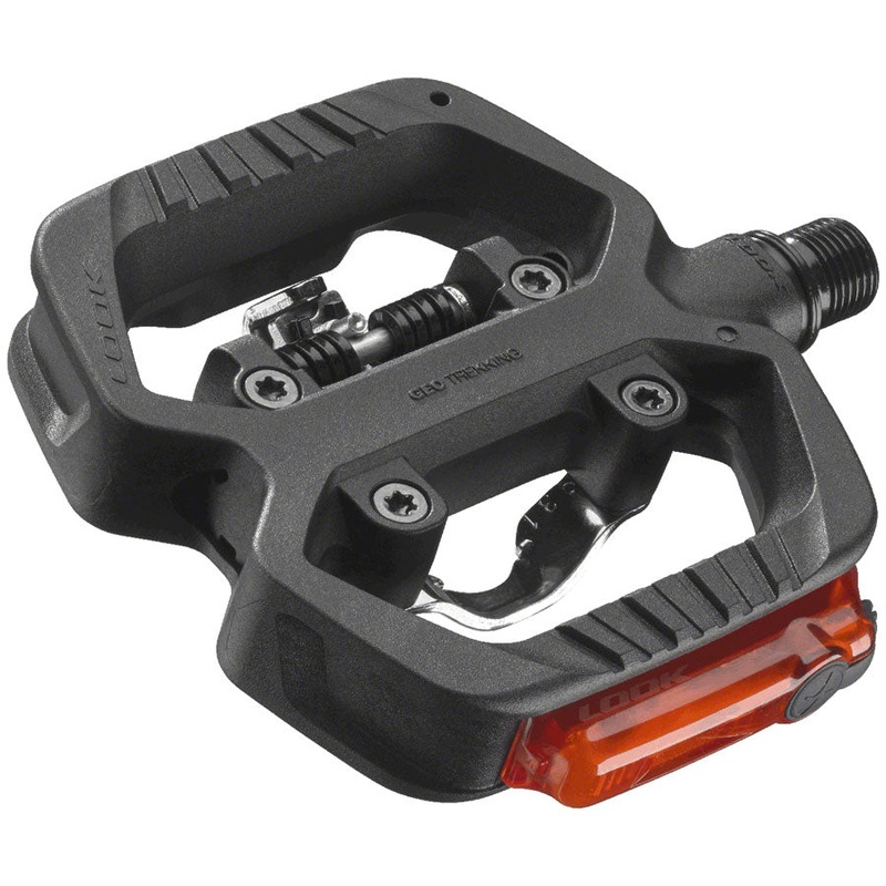 LOOK GEO TREKKING VISION Pedals - Single Side Clipless Platform Chromoly 9/16" BLK
