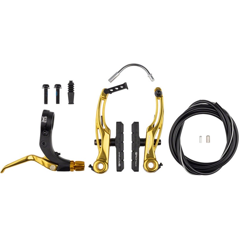 Promax P-1/Click V-Point Linear Pull Brake Kit - 108mm Gold