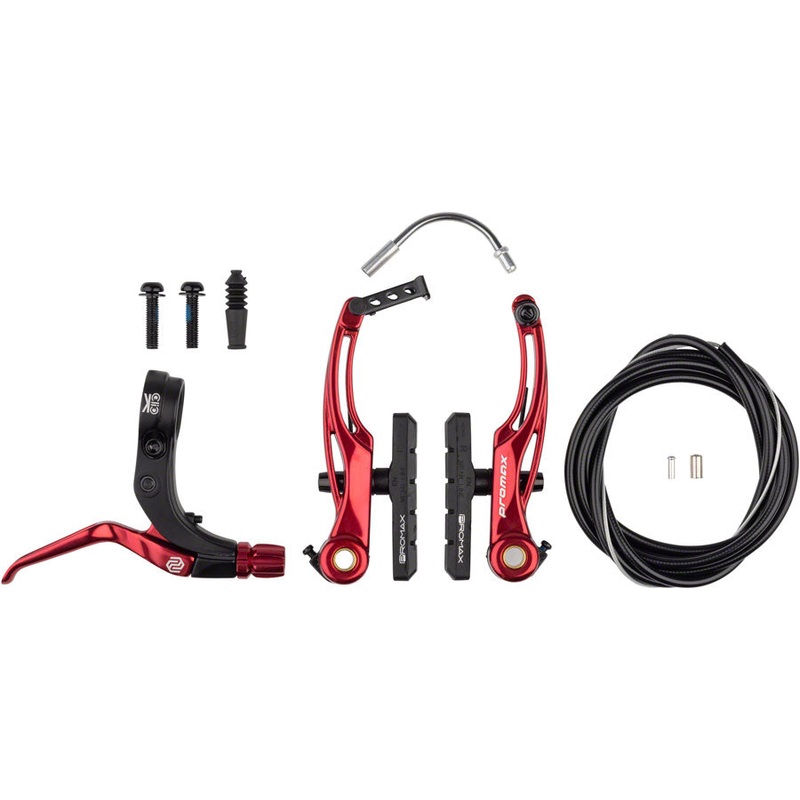 Promax P-1/Click V-Point Linear Pull Brake Kit - 108mm Red