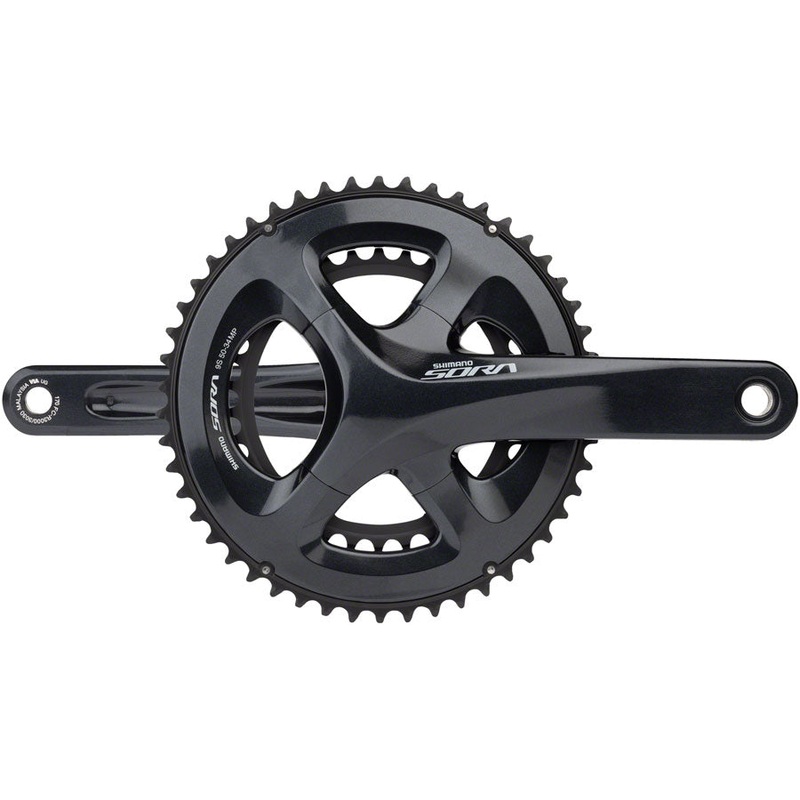 Shimano Sora FC-R3000 Crankset - 165mm 9-Speed 50/34t 110 Asymmetric BCD Hollowtech II Spindle Interface Gray