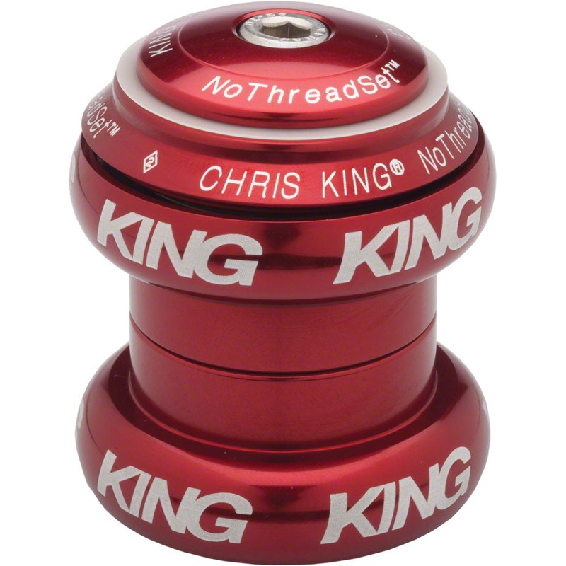 Chris King NoThreadSet Headset - 1-1/8" Red