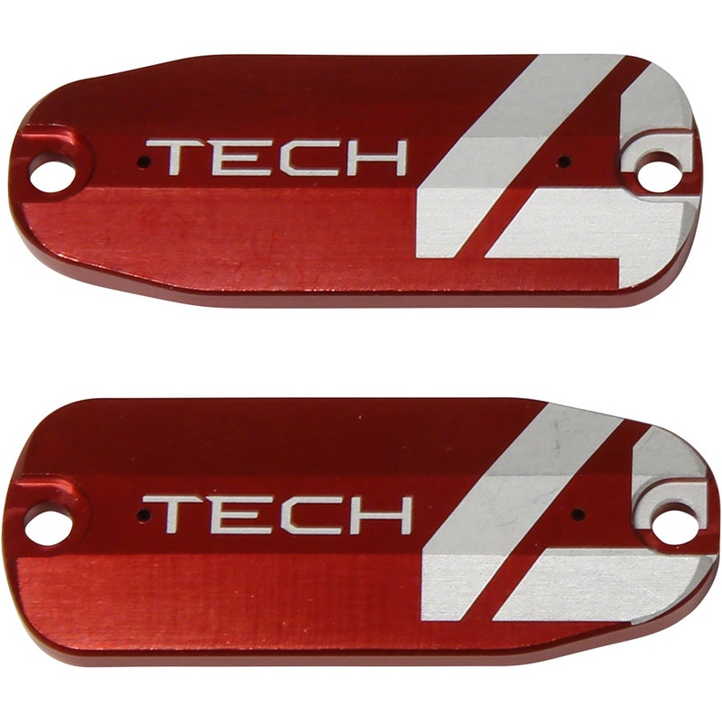 Hope Tech 4 Brake Lever Reservoir Lid - Red Pair