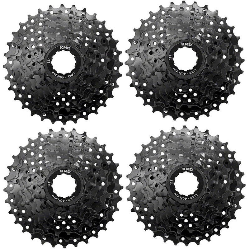 KMC REACT Cassette - 8-Speed 11-32t HG Driver Compatible Black 4 pk.
