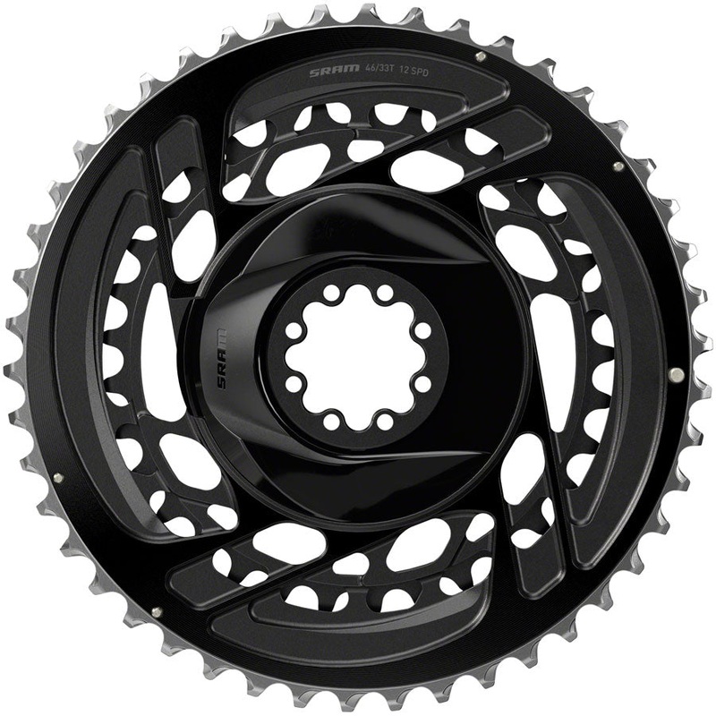 SRAM Force 2x Chainring Kit - 46/33t 2x12-Speed 8-Bolt Direct Mount Black D2