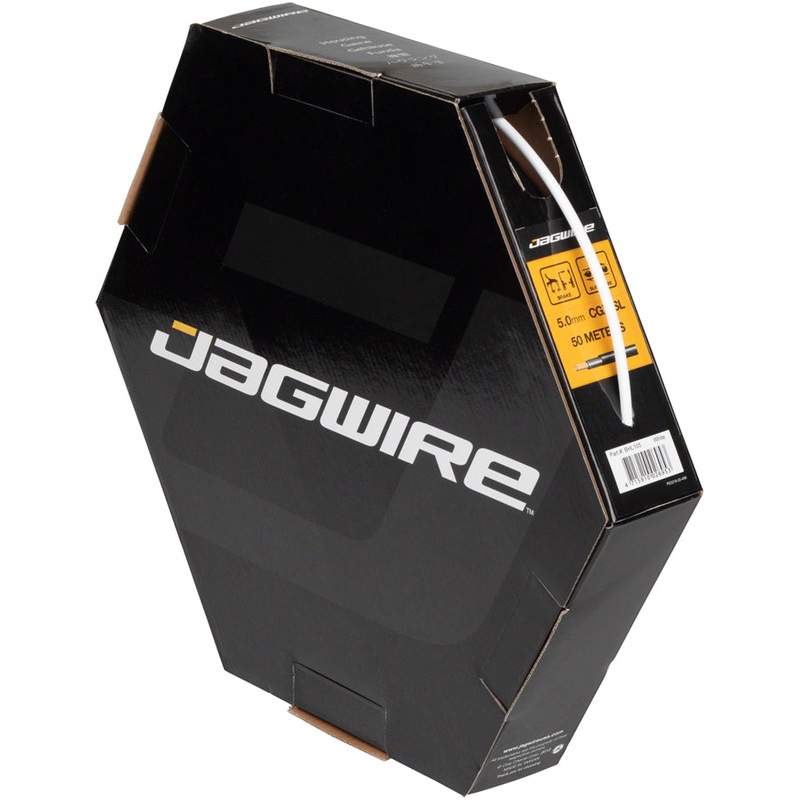 Jagwire 5mm Sport Brake Housing with Slick-Lube Liner 50M File Box White