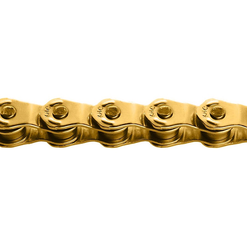 KMC HL1 Narrow Chain - Single Speed 3/32" 100 Links Half Link Chain Gold