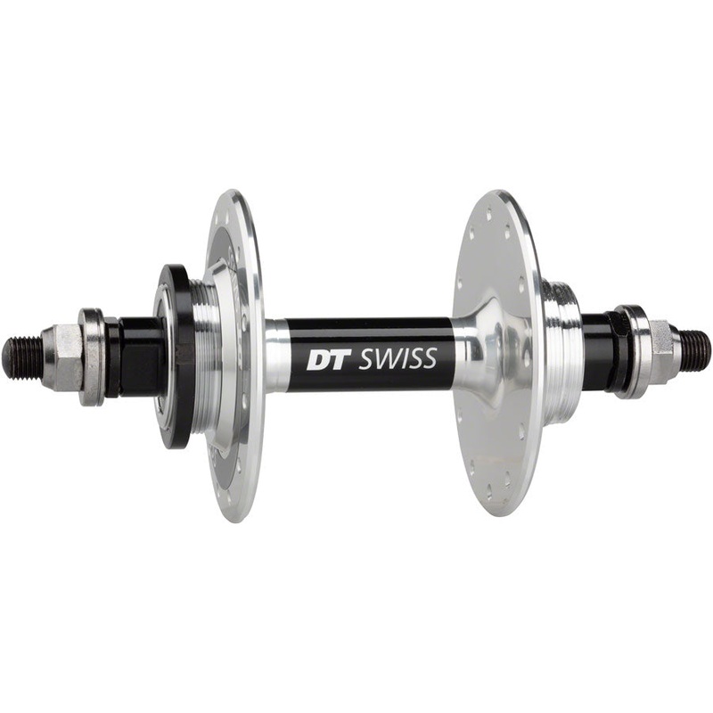 DT Swiss 370 Track Rear Hub - 10 x 1 Threaded x 120mm Rim Brake Threaded Polished 24H