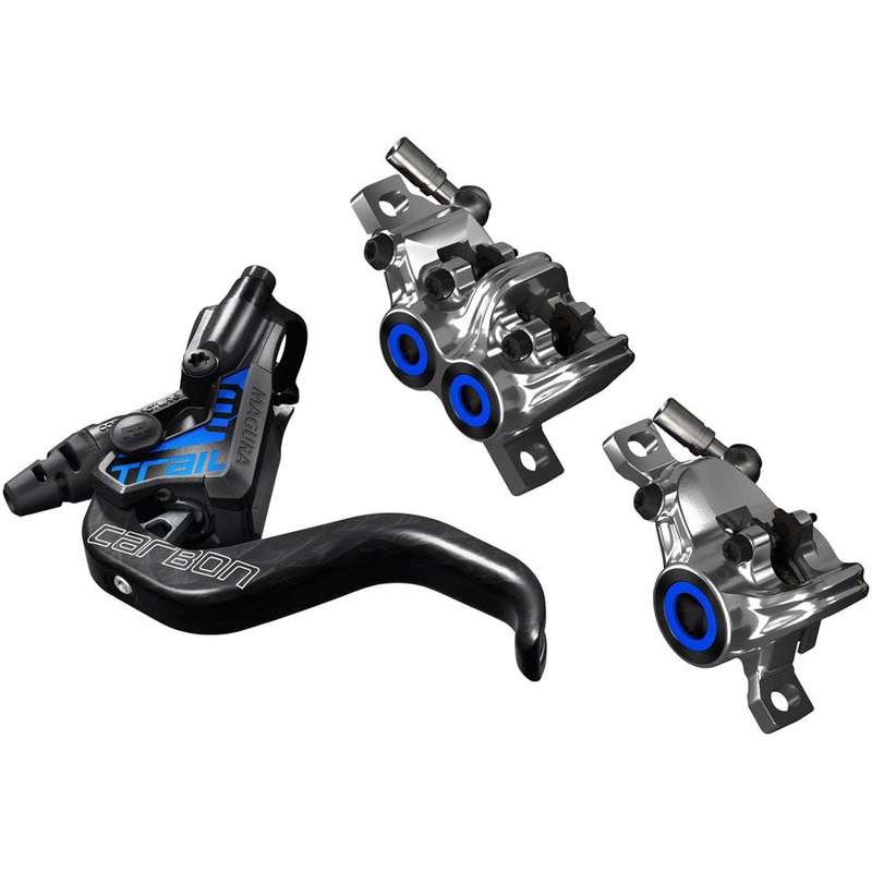 Magura MT Trail SL Disc Brake Set Disc Brake Set - Front Rear Hydraulic Post Mount BLK/Chrome