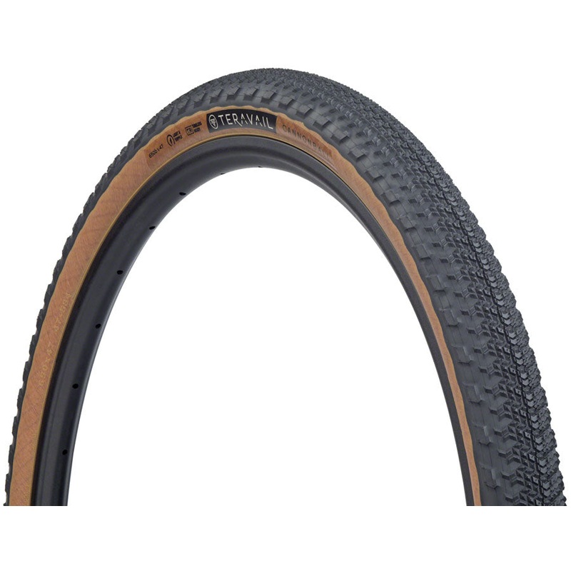 Teravail Cannonball Tire - 650b x 47 Tubeless Folding Tan Light and Supple